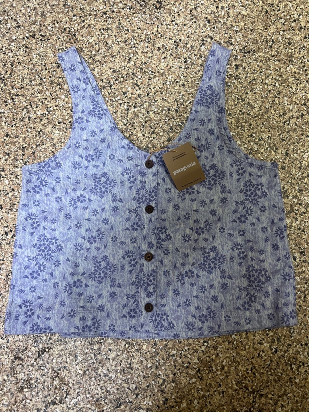 NWT W’s Patagonia Garden Island Top- Wildflower Pastel Solstice Purple